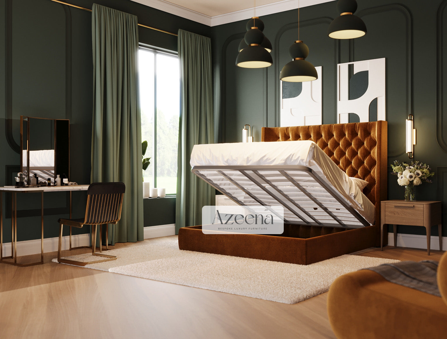 Lynn Winged Chesterfield Design Bed