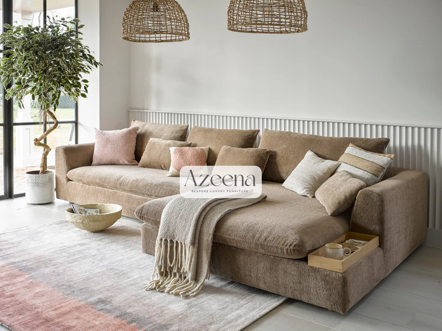 Malvern Medium Left Hand Chaise Corner Sofa Set 1